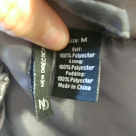 New Directions Quilted Gunmetal Vest - Picture 8 of 8